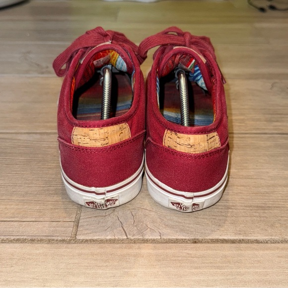Men’s used Burgundy Vans canvas with cork size 9.5 - great condition - no box - Picture 5 of 9